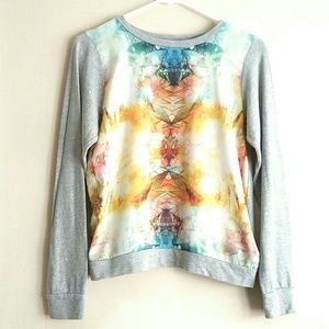 🔥 NWOT F21 Lightweight Graphic Chiffon Sweater🔥
